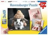 ŚMIESZNIE PORTRETY ZWIERZĄT 3X49EL Puzzle;Puzzle dla dzieci - Ravensburger