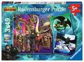 Dragons Ravensburger Puzzle  3x49 pz Puzzle;Puzzle per Bambini - Ravensburger