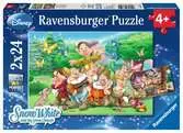 DI: SIEDMIU KRASNOLUDKÓW 2X24P Puzzle;Puzzle dla dzieci - Ravensburger