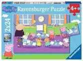 Prasátko Peppa 2x24 dílků 2D Puzzle;Dětské puzzle - Ravensburger