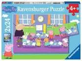 Prasátko Peppa 2x24 dílků 2D Puzzle;Dětské puzzle - Ravensburger