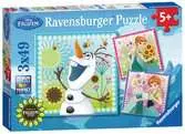 FROZEN - GORĄCZKA LODU 3X49EL Puzzle;Puzzle dla dzieci - Ravensburger