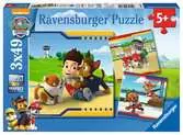 Puzzles 3x49 p - Héros à fourrure / Pat Patrouille Puzzle;Puzzle enfants - Ravensburger