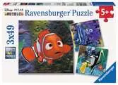 DI: NEMO I PRZYJACIELE 3X49 EL. Puzzle;Puzzle dla dzieci - Ravensburger