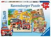 09401 1  消防車の仕事（49ピースx3） パズル;お子様向けパズル - Ravensburger