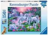 Jednorožci při západu slunce 150 dílků 2D Puzzle;Dětské puzzle - Ravensburger