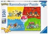 Puzzle 150 p XXL - Les différents types de Pokémon Puzzle;Puzzle enfants - Ravensburger