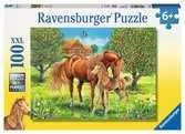 KONIE NA PASTWISKU 100 EL Puzzle;Puzzle dla dzieci - Ravensburger