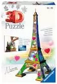 Eiffelova věž Love edice 216 dílků 3D Puzzle;3D Puzzle Budovy - Ravensburger