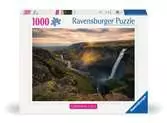 Skandinávie Vodopád Haifoss, Island 1000 dílků 2D Puzzle;Puzzle pro dospělé - Ravensburger