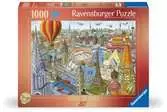 Cesta kolem světa za 80 dní 1000 dílků 2D Puzzle;Puzzle pro dospělé - Ravensburger