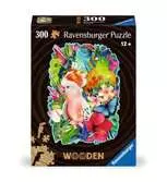 Dřevěné puzzle Barevní papoušci 300 dílků 2D Puzzle;Dřevěné puzzle - Ravensburger