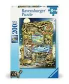 Menažerie plazů a vodních živočichů 200 dílků 2D Puzzle;Dětské puzzle - Ravensburger