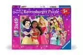 Disney Princess, 3x49pc Puslespil;Puslespil for børn - Ravensburger