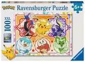 Hraví Pokémoni 100 dílků 2D Puzzle;Dětské puzzle - Ravensburger