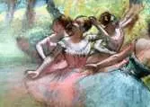 Edgar Degas: Čtyři baletky na scéně 1000 dílků 2D Puzzle;Puzzle pro dospělé - Ravensburger