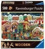 Christmas, Wooden 500pc Pussel;Vuxenpussel - Ravensburger