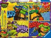 Želvy Ninja 4x100 dílků 2D Puzzle;Dětské puzzle - Ravensburger