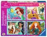 Disney: Princezny 4x42 dílků 2D Puzzle;Dětské puzzle - Ravensburger