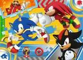 Sonic the Hedgehog 4x100 dílků 2D Puzzle;Dětské puzzle - Ravensburger