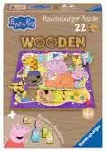 Peppa Pig, Wooden 22pc Puslespil;Puslespil for børn - Ravensburger