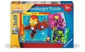 Iron Man & His Awesome Friends, 3x 49pc Palapelit;Lasten palapelit - Ravensburger