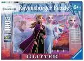 Frozen 2:Strong Sisters 100p Glitter Pussel;Barnpussel - Ravensburger