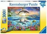 12895 2 ドルフィン・パラダイス 300ピース パズル;お子様向けパズル - Ravensburger