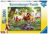 Horses by the stream      300p Puslespil;Puslespil for børn - Ravensburger