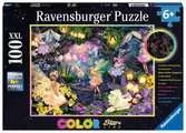 Třpytivé puzzle Vílí zahrada 100 dílků 2D Puzzle;Dětské puzzle - Ravensburger