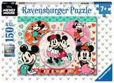 Disney: Zamilovaný pár Mickey a Minnie 150 dílků 2D Puzzle;Dětské puzzle - Ravensburger