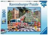 Hasiči v akci 100 dílků 2D Puzzle;Dětské puzzle - Ravensburger