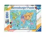 Mappa Mondo 100p Puzzles;Puzzle Infantiles - Ravensburger