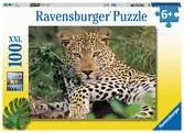 Leopard 100 dílků 2D Puzzle;Dětské puzzle - Ravensburger