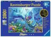 PODWODNY RAJ (BŁYSZCZĄCE) XXL 200 EL Puzzle;Puzzle dla dzieci - Ravensburger