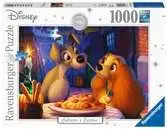 Disney: Lady a Tramp 1000 dílků 2D Puzzle;Puzzle pro dospělé - Ravensburger