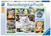 Koťátka v košíku 500 dílků 2D Puzzle;Puzzle pro dospělé - Ravensburger
