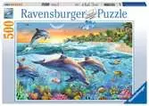 DELFINY PUZZLE 500 EL. Puzzle;Puzzle dla dzieci - Ravensburger