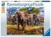 Rodina slonů 500 dílků 2D Puzzle;Puzzle pro dospělé - Ravensburger