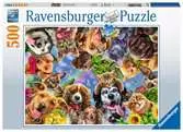 Zvířecí selfie 500 dílků 2D Puzzle;Puzzle pro dospělé - Ravensburger