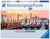 Gondoly v Benátkách 1000 dílků Panorama 2D Puzzle;Puzzle pro dospělé - Ravensburger