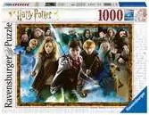 Puzzle 2D 1000 elementów: Harry Potter - znajomi z Hogwartu Puzzle;Puzzle dla dorosłych - Ravensburger