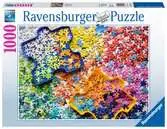 Puzzle 2D 1000 elementów: Kolorowe częsci puzzli Puzzle;Puzzle dla dorosłych - Ravensburger