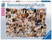Puzzle 2D 1000 elementów: Psy Puzzle;Puzzle dla dorosłych - Ravensburger