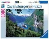 Norský fjord 1000 dílků 2D Puzzle;Puzzle pro dospělé - Ravensburger