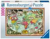 Kolem světa na kole 1000 dílků 2D Puzzle;Puzzle pro dospělé - Ravensburger