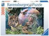 Puzzle 3000 p - Loups au clair de lune Puzzle;Puzzles adultes - Ravensburger