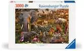 Africký svět zvířat 3000 dílků 2D Puzzle;Puzzle pro dospělé - Ravensburger