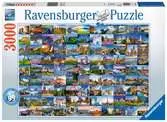 Puzzle 2D 3000 elementów: 99 pięknych miejsc w Europie Puzzle;Puzzle dla dorosłych - Ravensburger
