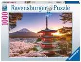 Puzzle 1000 p - Cerisiers en fleurs du Mont Fuji Puzzle;Puzzles adultes - Ravensburger